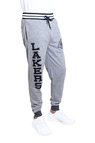 Ultra Game NBA Men's Soft Fleece Active Jogger Sweatpants , Black Marl, X-Large