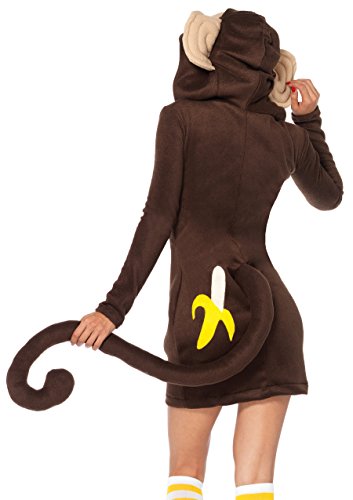 Leg Avenue Women's Cozy Monkey Adult Sized Costumes, Brown, Medium US