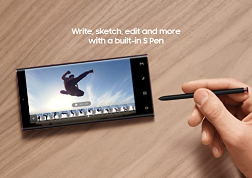 SAMSUNG Galaxy S22 Ultra Cell Phone, Factory Unlocked Android Smartphone, 256GB, 8K Camera and Video, Brightest Display Screen, S Pen, Long Battery Life, Fast 4nm Processor, US Version, Green