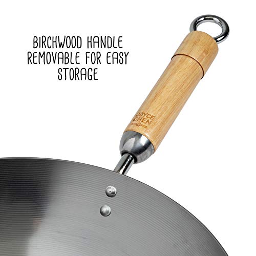 Joyce Chen Cast Iron Wok, 14-Inch, Metal