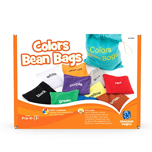 Educational Insights Educational Toys - Colors Beanbags, Learn Colors, Toddler Learning Toy, Preschool Classroom Must Haves, Set of 10 Beanbags, Ages 3+