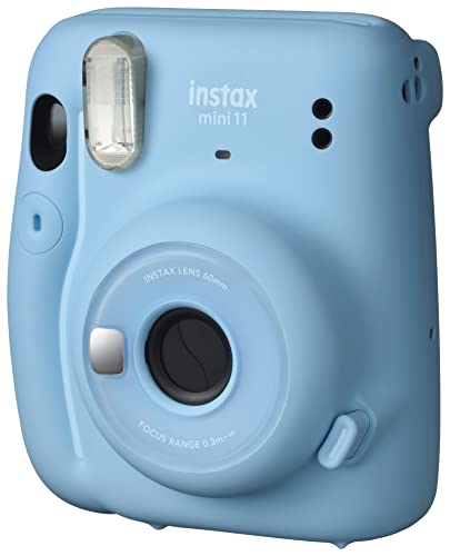 Fujifilm Instax Mini 11 Instant Camera - Sky Blue 4.8' x 4.2' x 2.6'