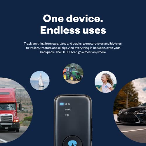 Spytec GPS GL300 GPS Tracker for Vehicles, Cars, Trucks, Equipment and Asset Tracker for Business, Fleets, Loved Ones and Unlimited Real-Time Tracking with App - Powered by Hapn