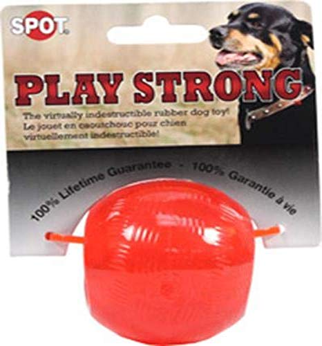 SPOT by Ethical Products Play Strong Bones Chew Toys and Ball Toys for Dogs - Great for Aggressive Chewers and Puppies - Ball - Small 2.5-Inch