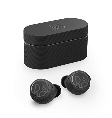 Bang and Olufsen Beoplay E8 Sport True Wireless In-Ear Bluetooth Earphone with Customizable Comfort Fit, Microphones and Touch Control, Wireless Charging Case, 28H Playtime, IP57 Dust and Waterproof Black