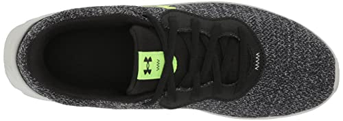 Under Armour Men's Mojo 2 Running Shoe, (007) Black/Black/Lime Surge, 8