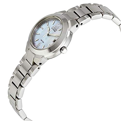 Citizen Women's Eco-Drive Dress Classic Watch in Stainless Steel, Mother of Pearl Dial (Model: EW1670-59D)