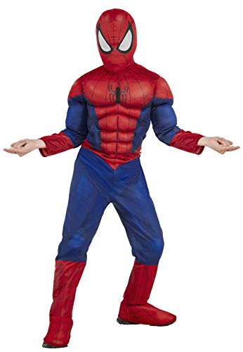 Rubie's Marvel Ultimate Spider-Man Deluxe Muscle Chest Costume, Child Medium - Medium One Color