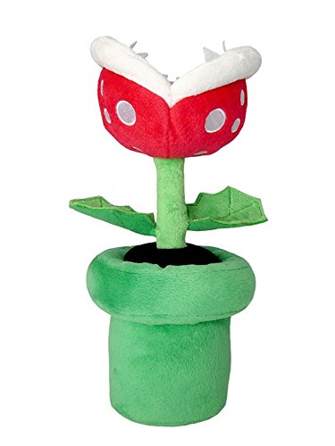 Little Buddy Super Mario All Star Collection 1594 Piranha Plant Stuffed Plush, 9', 156 months to 180 months