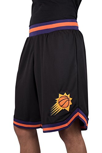 Ultra Game NBA Phoenix Suns Mens Woven Basketball Shorts, Team Color, Large