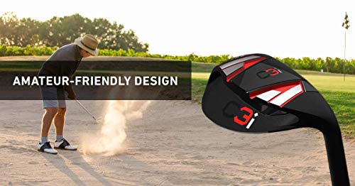 C3i Sand Wedge and Lob Wedge–Premium Right Hand Golf Wedge- Escape Bunkers in One, Easy Flop Shots– Legal for Tournament Play, Quickly Cuts Strokes from Short Game- High Loft Golf Club