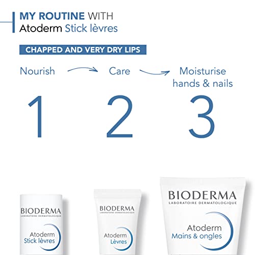Bioderma - Atoderm Hands and Nails Cream - Cuticle Hand Cream - Nourish and Restores - Repair Hand Cream for Sensitive Dry to Very Dry Hands