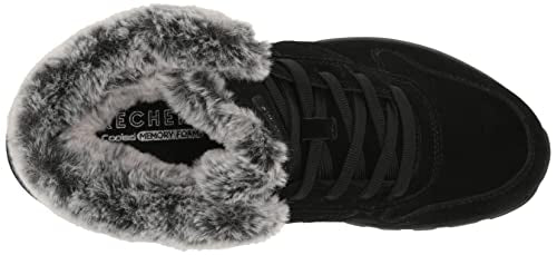 Skechers Women's UNO Rugged-WINTRINESS Ankle Boot, Black, 6