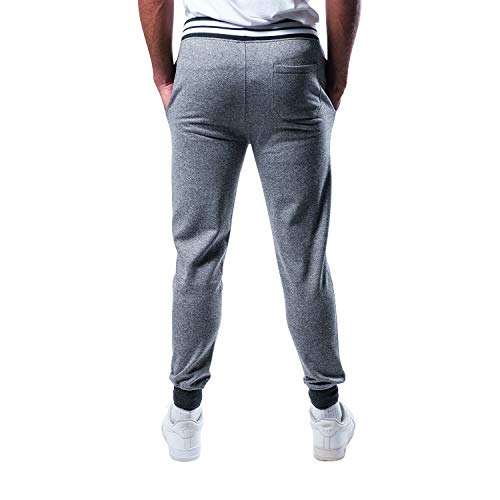 Ultra Game NBA Men's Soft Fleece Active Jogger Sweatpants, Black Marl, Small