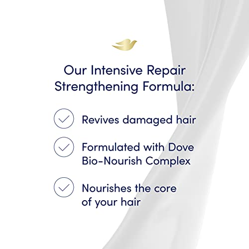 Dove Nutritive Solutions Shampoo for Damaged Hair with Pump Intensive Repair Dry Hair Shampoo Formula with Keratin Actives, 31 Fl Oz (Pack of 4)
