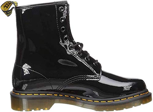 Dr. Martens Women's Lace Boot , Black Patent Lamper, 6 US