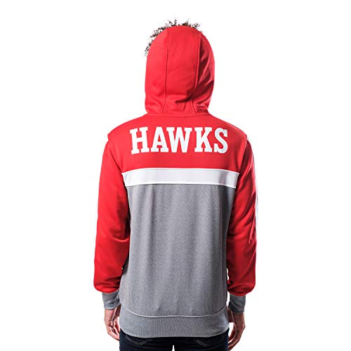 Ultra Game NBA Atlanta Hawks Mens Soft Fleece Full Zip Jacket Hoodie, Team Color, Large