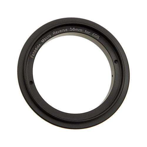 Fotodiox 58mm Macro Reverse Adapter for Mounting Lenses with 58mm Filter Threads on Canon EOS EF/EF-s Cameras