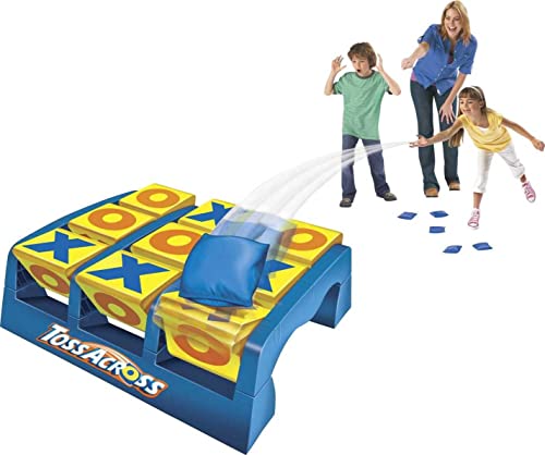 Toss Across Kids Outdoor Game, Bean Bag Toss for Camping and Family Night, Get Three-In-A-Row for 2-4 Players