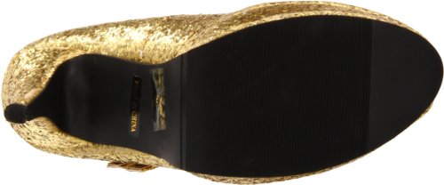 Ellie Shoes Women's 421-Jane-G Maryjane Pump,Gold Glitter,5 M US