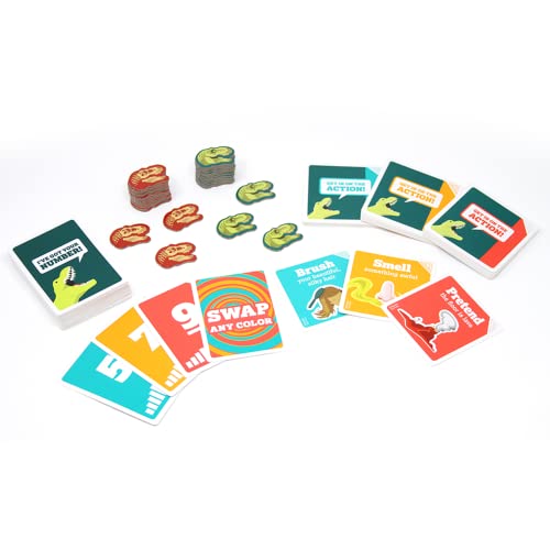 On a Scale of One to T-Rex by Exploding Kittens: A Card Game for People Who Are Bad at Charades - Family - Card Games for Adults, Teens and Kids