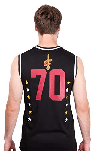 Ultra Game NBA Cleveland Cavaliers Mens Jersey Sleeveless Muscle T-Shirt, Black, Large
