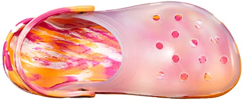 Crocs Unisex Men's and Women's Classic Clog, Translucent White, 12 US