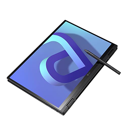 LG gram (2022) 14T90Q 2-in-1 Tablet Laptop, 14' (1920 x 1200) IPS Display, Intel Evo 12th Gen i7 1260P Processor, 16GB LPDDR5, 1TB NVMe SSD, FHD Webcam, WiFi 6E, Thunderbolt 4, Windows 11, Black