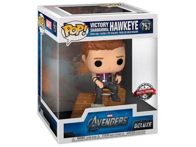 Funko Pop! Deluxe Marvel: Avengers Victory Shawarma Series - Hawkeye, Amazon Exclusive, Figure 3 of 6