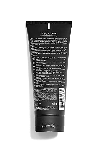 L'ANZA Healing Style Mega Gel with Strong Hold Effect, Nourishes and Refreshes the Hair While Styling, With Keratin, Alcohol-free Formula, and UV Rays Protection to Prevent Damage (6.8 Fl Oz)