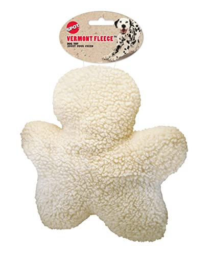 SPOT by Ethical Products Super Soft Vermont Fleece Dog Toys - Calming Dog Toy with Squeaker Dog Toy For Small Dog Puppy Toys Large Dogs Toys Chew Squeak Puppy Interactive Fetch Toy - Chew-Man