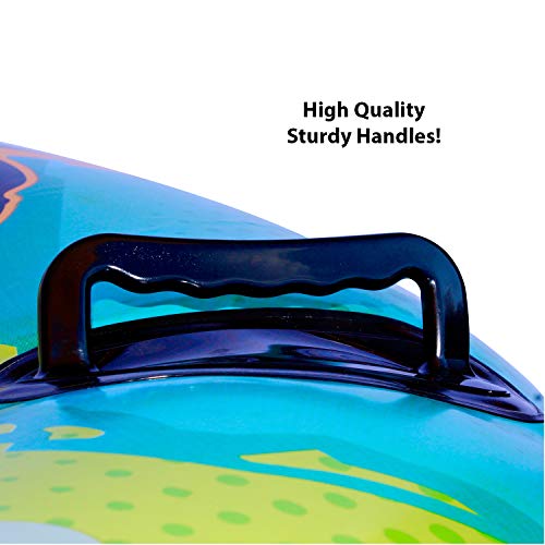 Flexible Flyer Tornado 2-Person Water and Snow Tube. Round Inflatable Pool Float and Double Sled, 50 inches (I50)