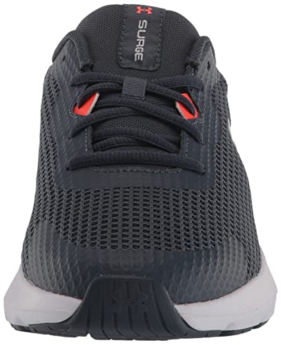 Under Armour Men's Surge 3 Running Shoe, (404) Downpour Gray/After Burn/White, 7.5