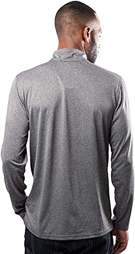 Ultra Game NBA Men's Quarter Zip Long Sleeve Pullover T-Shirt