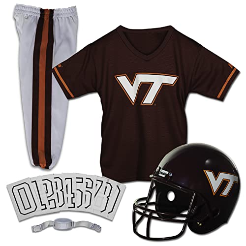 Franklin Sports NCAA Virginia Tech Hokies Kids College Football Uniform Set - Youth Uniform Set - Includes Jersey, Helmet, Pants - Youth Small
