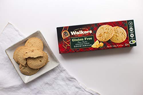 Walker's Shortbread Gluten Free Ginger and Lemon Cookies, Pure Butter Shortbread Cookies, 29.4 Oz (Pack of 6)