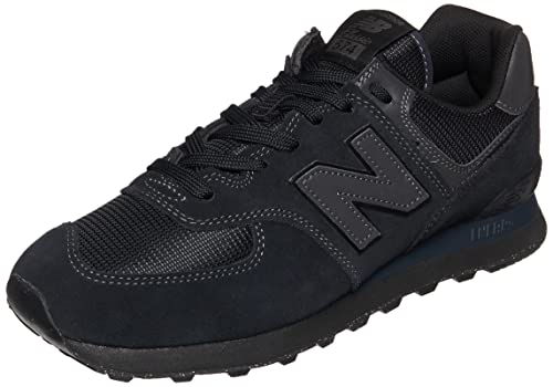 New Balance Men's 574 Core Sneaker, Black/Black, 7