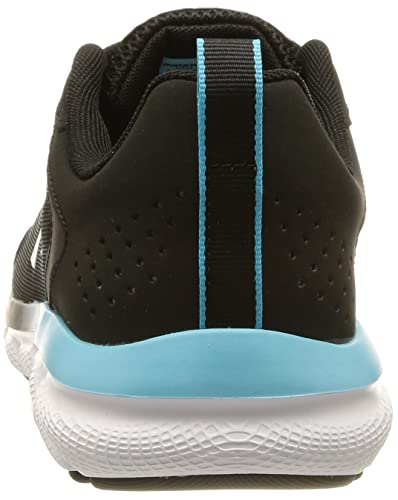 Under Armour Men's Charged Assert 9 Running Shoe, (009) Black/Blue Surf/White, 14