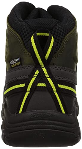 KEEN Men's Targhee 3 Mid Height Waterproof Hiking Boots, Forest Night/Evening Primrose, 10.5