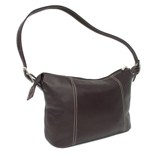 Piel Leather Medium Shoulder Bag, Chocolate, One Size