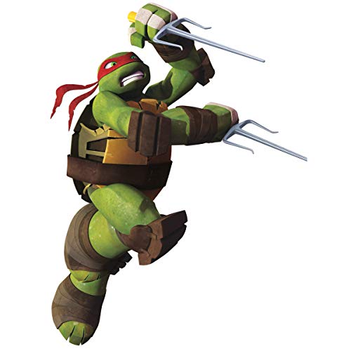 RoomMates RMK2251GM Teenage Mutant Ninja Turtles Raphael Peel and Stick Giant Wall Decals