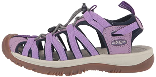 KEEN Women's Whisper Closed Toe Sport Sandals, Chalk Violet/English Lavender, 6.5