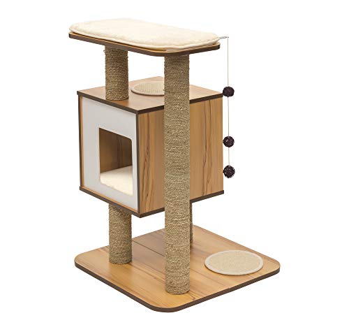 Vesper Cat Tree, Base, Walnut, 52042