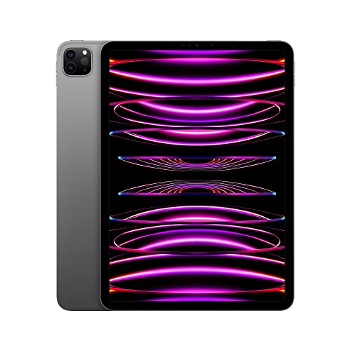 Apple iPad Pro 11-inch (4th Generation): with M2 chip, Liquid Retina Display, 1TB, Wi-Fi 6E, 12MP front/12MP and 10MP Back Cameras, Face ID, All-Day Battery Life – Space Gray