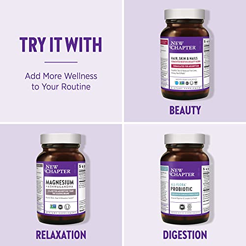 New Chapter Women's Multivitamin, Every Woman, Fermented with Probiotics + Iron + Vitamin D3 + B Vitamins + Organic Non-GMO Ingredients - 72 ct (727783003034)