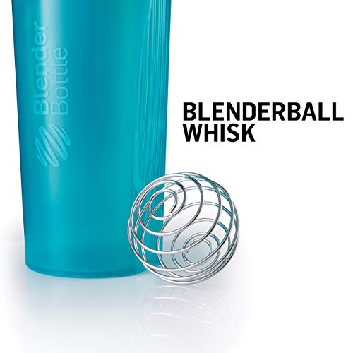 BlenderBottle Classic Shaker Bottle Perfect for Protein Shakes and Pre Workout, 20-Ounce, Black