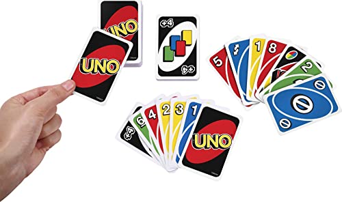 Mattel Games UNO Card Game for Family Night, Travel Game and Gift for Kids in a Collectible Storage Tin for 2-10 Players [Amazon Exclusive]