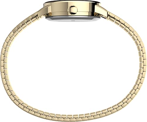 Timex Women's T2H351 Easy Reader 25mm Gold-Tone Stainless Steel Expansion Band Watch