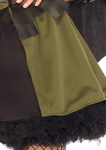 Leg Avenue Women's Darling Robin Hood, Olive/Brown, Small