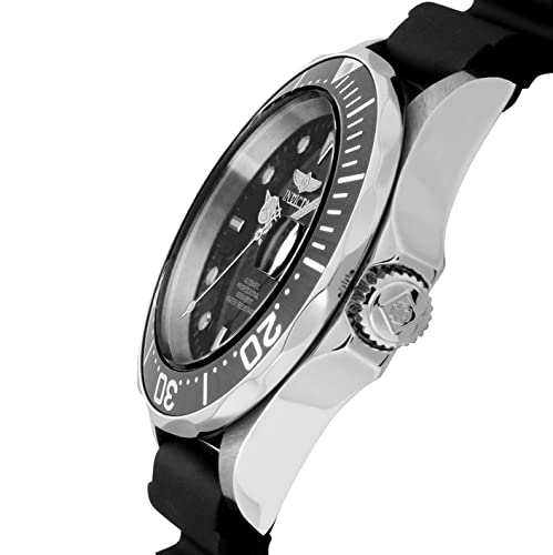 Invicta Men's Pro Diver Automatic Watch with Polyurethane Strap, Black (Model: 9110)